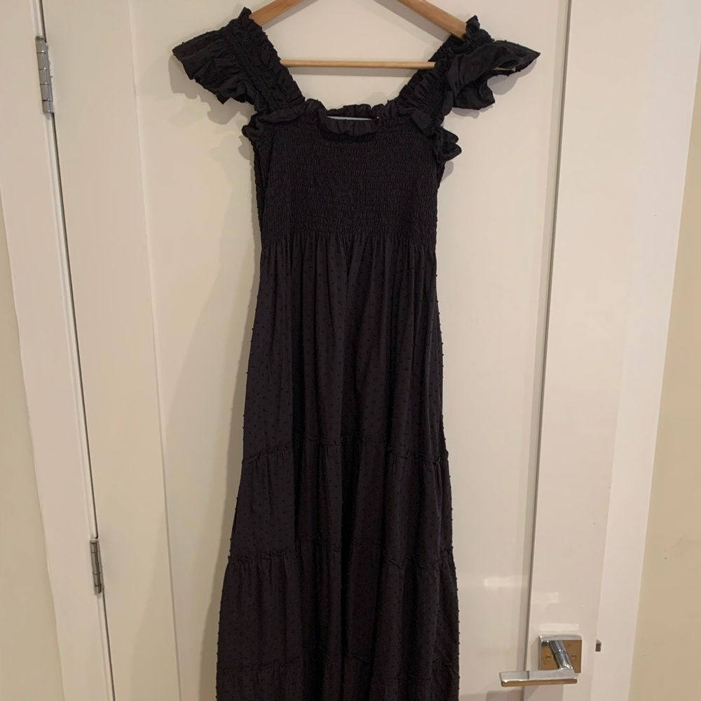 hill house home dress! black swiss dot